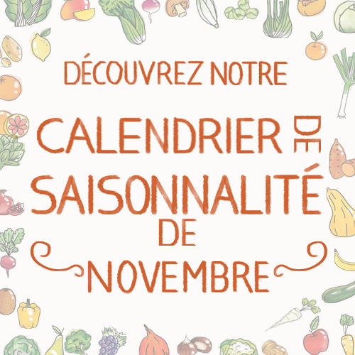 Fruits & légumes : le calendrier de saisonnalité de Novembre 2020, selon Biocoop Fruits & légumes : le calendrier de saisonnalité de Novembre 2020, selon Biocoop